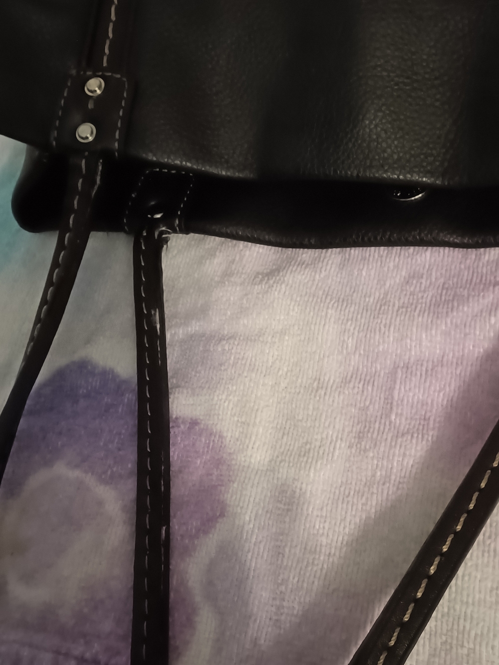 Nine West Black Shoulder Tote - Picture 6 of 6